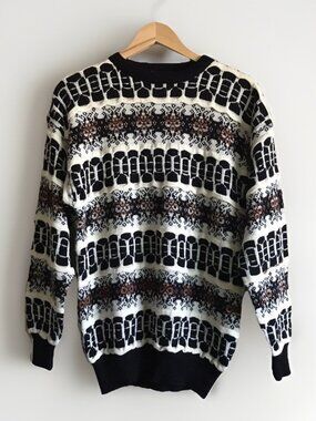 Vintage Angenie Womens Size M Medium Acrylic / Wool Pullover Sweater 80s / 90s